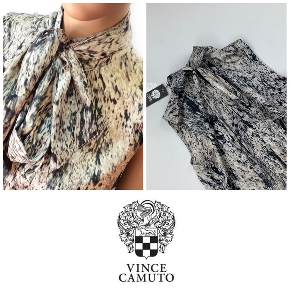 Vince Camuto Tops - Vince Camuto Sleeveless Bow Top